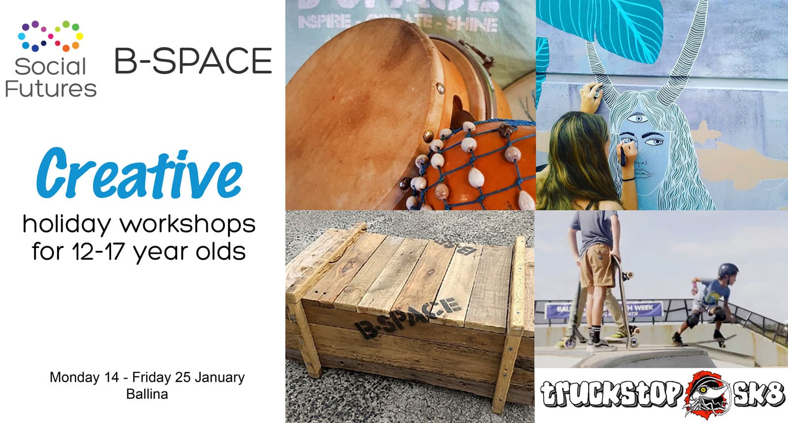 Ballina Holiday Workshops For 12 17 Year Olds At B Space