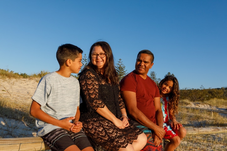 Australian Aboriginal Family