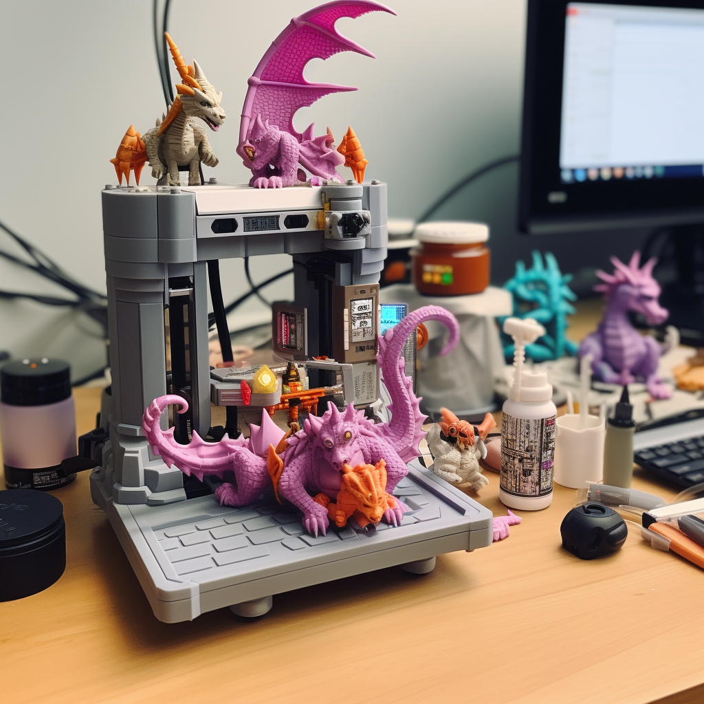 3D Printed dragons