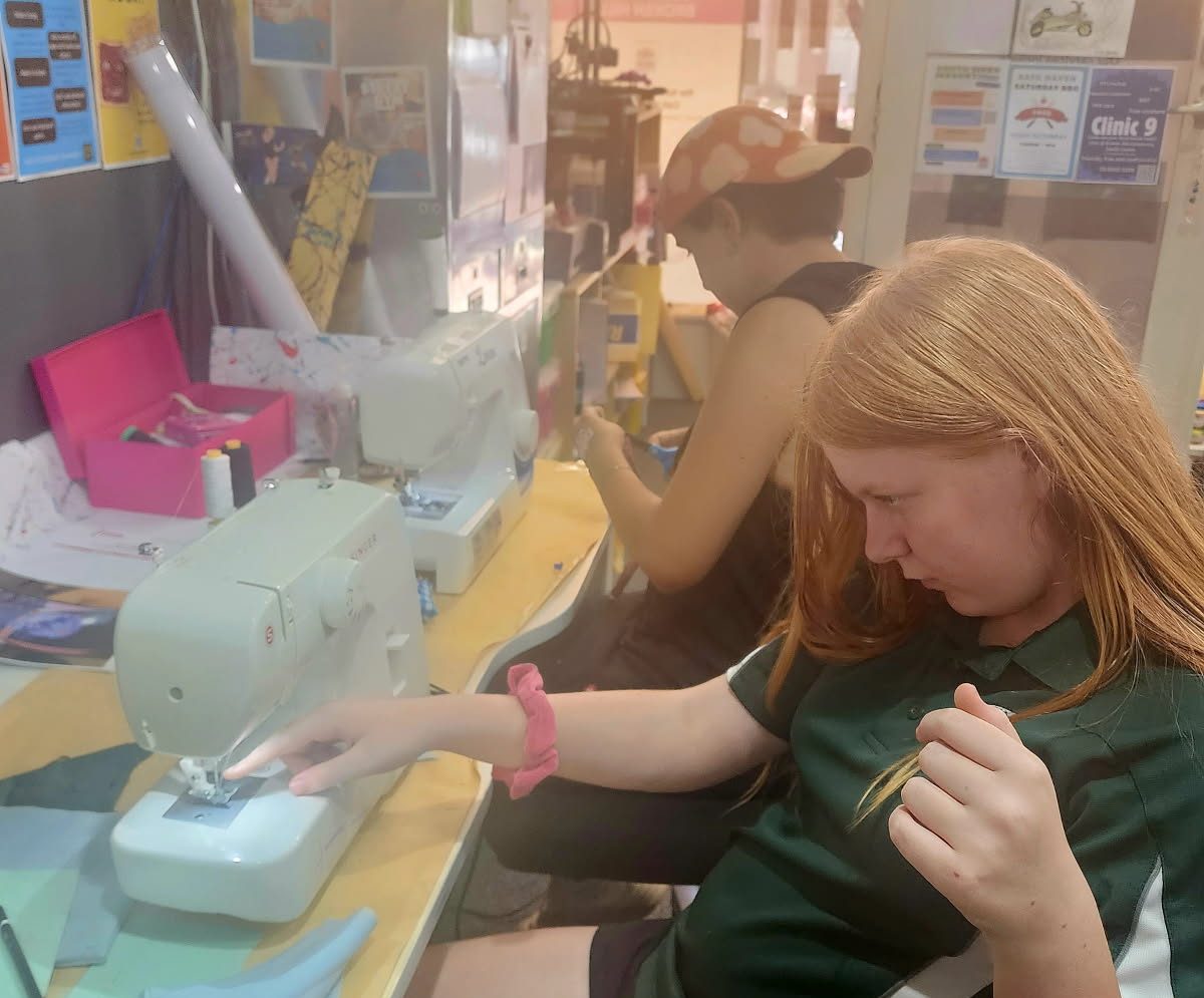 Sewing at Clubhouse Broken Hill