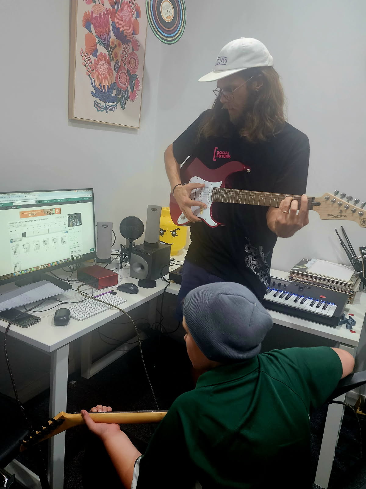 Members making music at Clubhouse Broken Hill