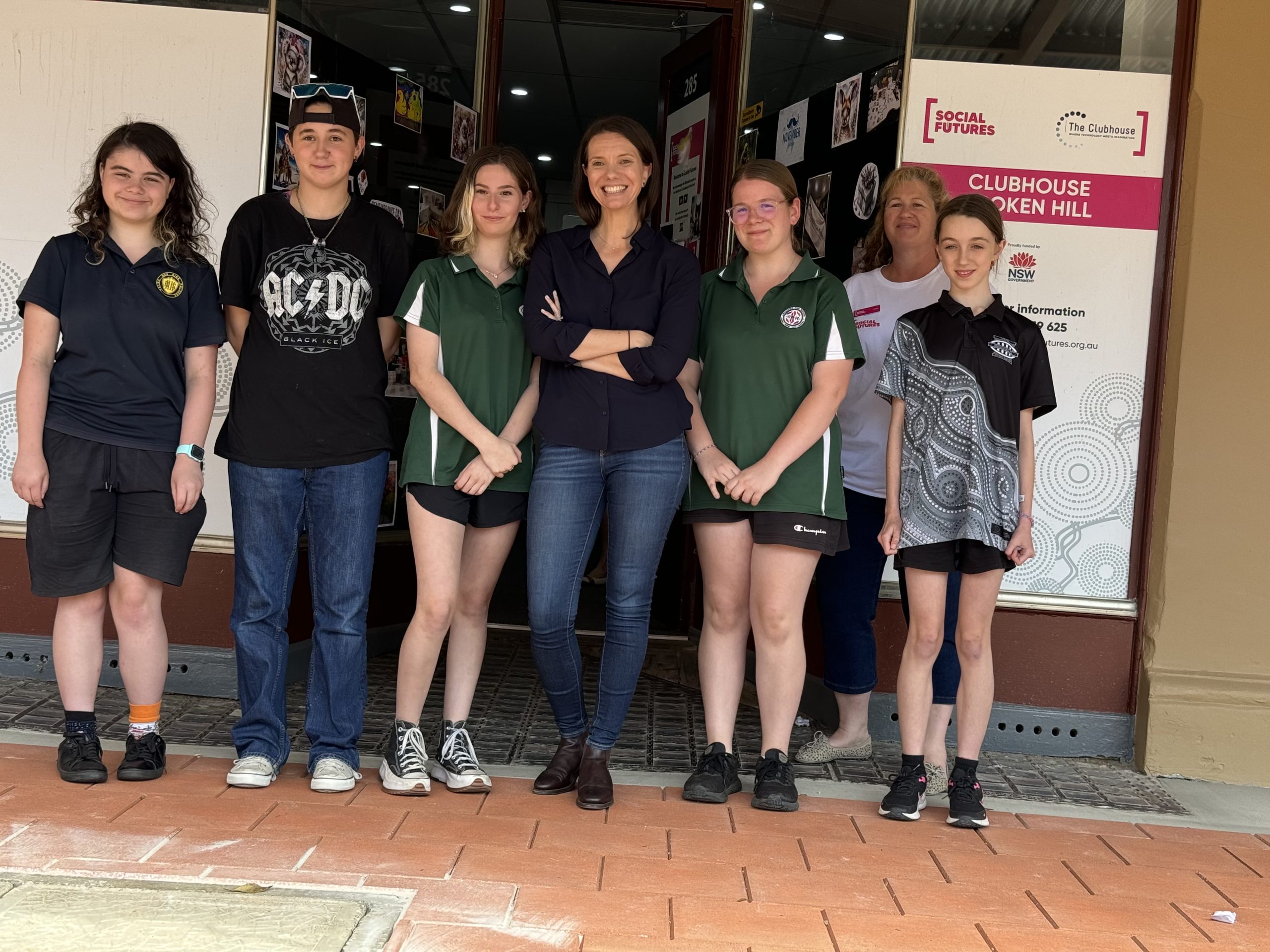 Minister for Youth Rose Jackson at Clubhouse Broken Hill