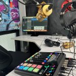 Clubhouse podcast editing area