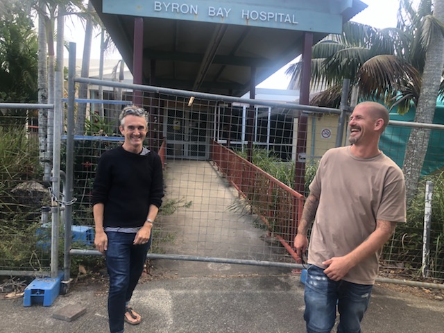Social Futures Workers Sacha Dartiguenave And Isan Boehning At The Old Hospital Site