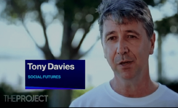 CEO Tony Davies on The Project