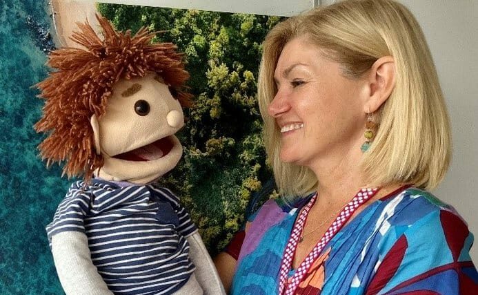 Jack, the Puppet, helps flood-impacted kids recover