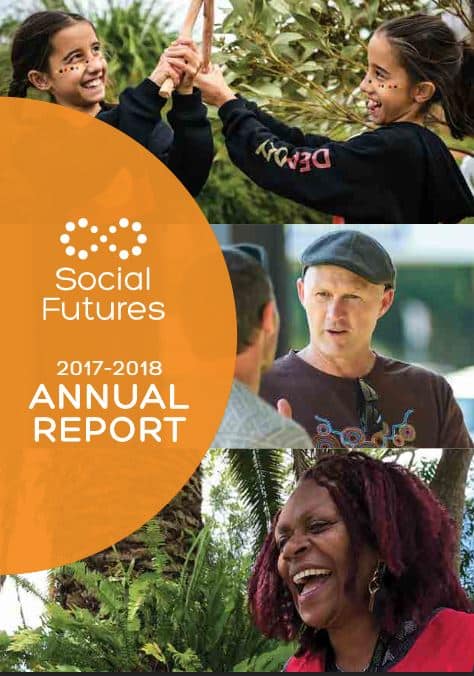 Social Futures Annual Report Cover 2017 18