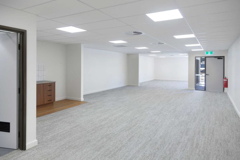 Tenancy 11, interior of office space with sink