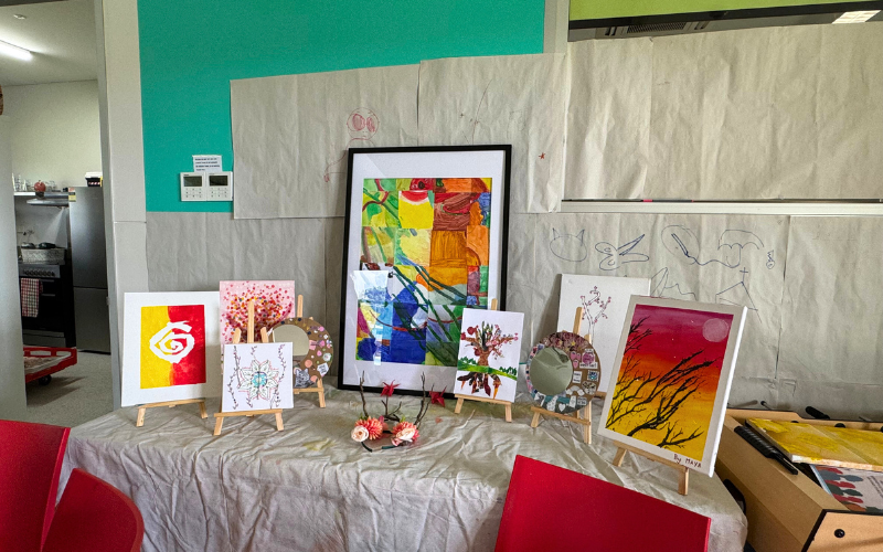 Artworks from Resilient Kids Therapeutic Art Group in Mullumbimby