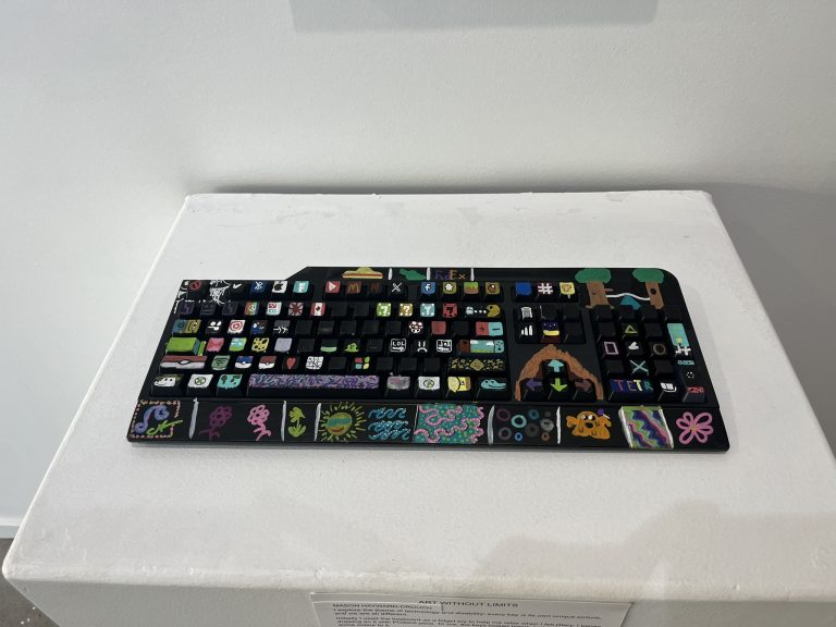 Mason Hayward artwork keyboard mixed media