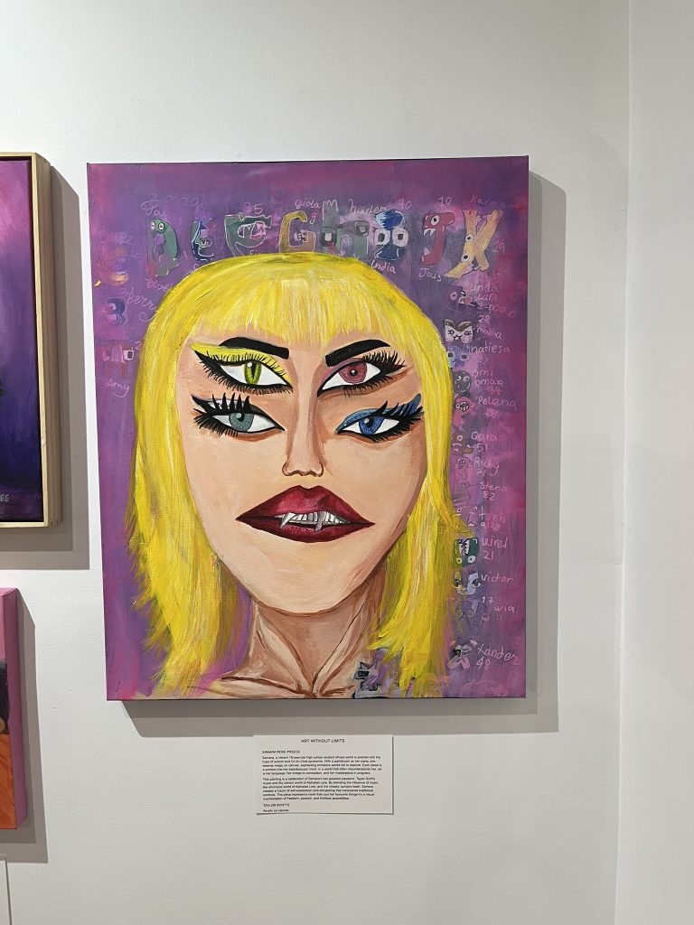 Samara Rose Preece from Kookaburra Art Studio painting of Taylor Swift