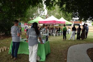 A gathering of community members for the launch of headspace Ballina