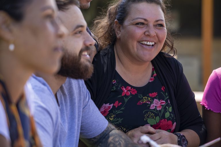 Australian community members smiling together