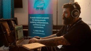 The Indie Project music technician, Troy