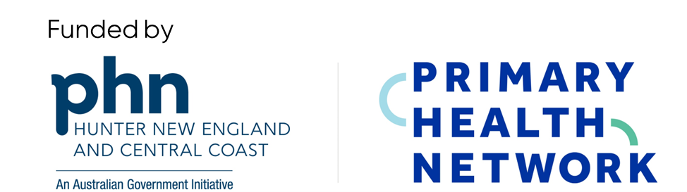 Funded by the Hunter New England and Central Coast Primary Health Network