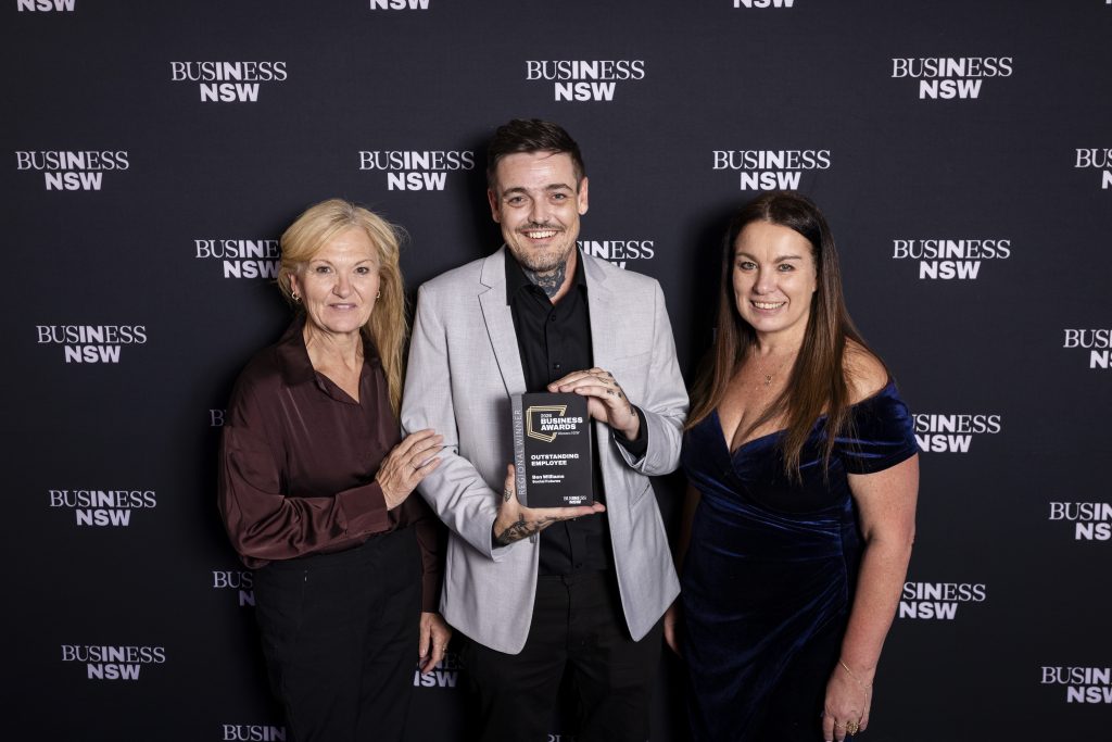 Linda, Ben and Shayne at the 2026 Business Awards Western Nsw held in Orange 